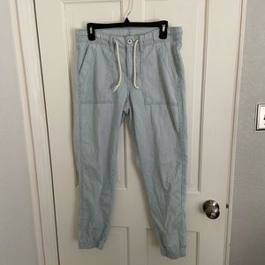 American Eagle Joggers. Size 4. Pinstripe. Worn and washed once.